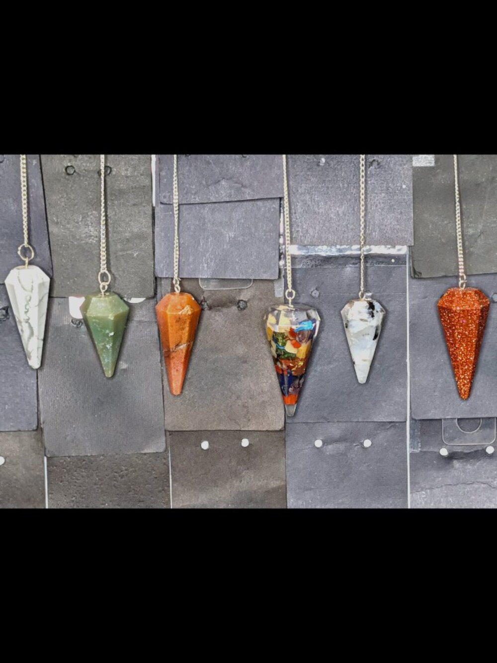 *Price for One - U Pick* PENDULUM in Assorted Stones and Colors, GOLDSTONE, etc